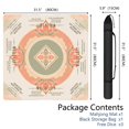 thumbnail image 2 of Peach Lotus Medallion Oriental Mahjong Mat 31.5x31.5 Inch | Non-Slip And Noise Reduction Mah Jong Table Mat Cover with Carrying Bag For Mahjong Lovers, Poker, Board Games And Dominoes, 2 of 7