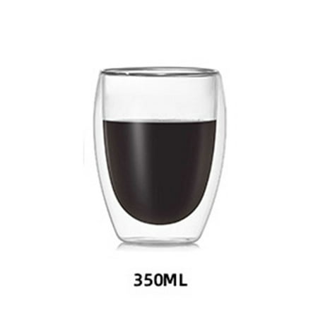 

Journey Heat resistant Double-layer Thermo Glass Creatives Egg-Shaped Cup For Drink Coffee Milks(350ml)