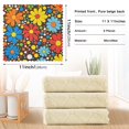 thumbnail image 6 of Yayeee 6 Pack Kitchen Dish Cloths Set for Washing Soft Drying Absorbent Microfiber Towels, Cartoon Flowers, 6 of 9