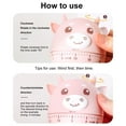 thumbnail image 5 of Walbest Cute Cow Shape Cooking Alarm, Soft Touch Plastic Reminder Dial Clock Mechanical Timer Kitchen Supply, 5 of 7