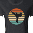 thumbnail image 4 of Inktastic Karate Martial Arts Silhouette Women's T-Shirt, 4 of 5