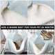 thumbnail image 3 of unbranded Nest Para Hamster Y Mascotas En De Flannel Azul Doble Calentita, 3 of 8