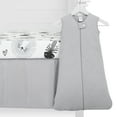 thumbnail image 5 of Evolur Zoo Love Collection 3pc Crib Set (Fitted Sheet, Snuggle Sack, Crib Skirt) inGlacier Grey & Animal Print, 5 of 5