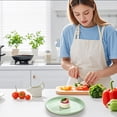thumbnail image 7 of Plastic Serving Trays, 10.23inch Round Fast Food Serving Tray, Reusable Plastic Tray, Multi Purpose Serving Platters, Lightweight Tray, Food Service Supplies for Cup Cake Snack Fruits, 7 of 7