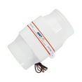 thumbnail image 6 of 4 Inch 270 CFM Silent Inline Blower, 12V Quiet Air-Flow Turbo Fan For Air Circulation In Ducting, Vents, Grow Tents (White), 6 of 6