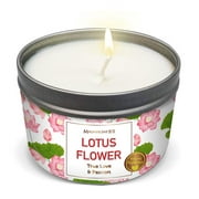 Magnificent 101 Lotus Flower Aromatherapy Candle  6 Oz - 24 Hour Burn | Soy Wax Tin Candle for True Love & Passion, Purification, Manifestation & Chakra Healing
