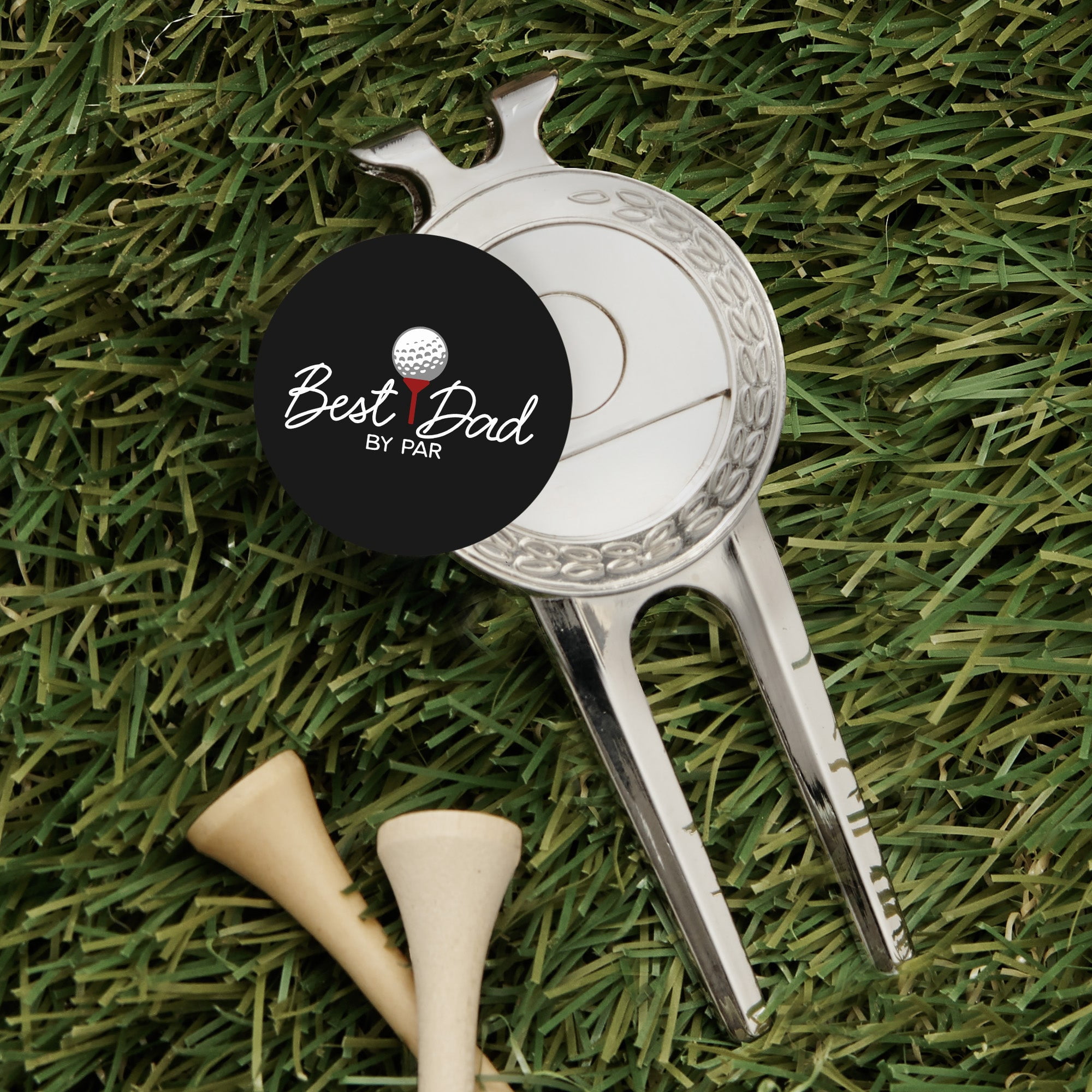 Personalization Mall Best Dad By Par Divot Tool, Ball Marker & Clip