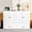White, variant on Full Size White Bed With Abundant Storage Facilities - Save Space In Multifunctional Rooms. Keep Pillows, Clothes, Organized. Look. Charging Port. Effortless Assembly Process. 75.1" X 56.7" 41.3"