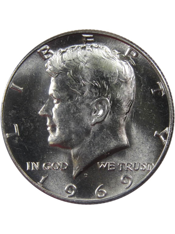 1969 D Kennedy Half Dollar BU Uncirculated Mint State 40% Silver 50c US Coin