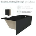 thumbnail image 6 of Voltaire 48" x 32" Right-Hand Drain Alcove Bathtub with Apron in Matte Black, 6 of 8