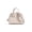 Off-White, variant on Mini Dome Shell Handbag, 2 Ways Hand Crossbody Leather Purse, Pink