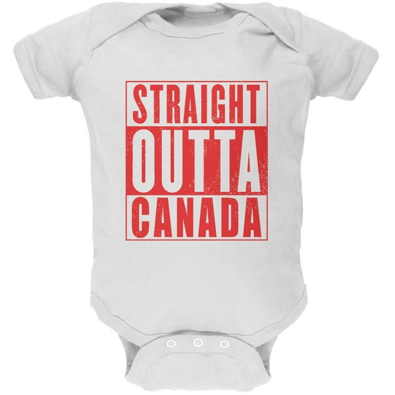 Straight Outta Canada Soft Baby One Piece