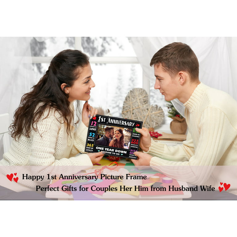 Birthday Gifts for Him Boyfriend Valentines Day Gifts for Her Girlfriend,  Romantic Picture Frame Anniversary Wedding Gifts for Couples Wife Husband,  I