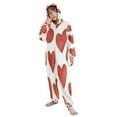 thumbnail image 5 of Vzayyk 4T-14Y Size Aviliable Cozy One-Piece Footless Sleeper Pajama Hearts, 5 of 8