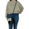 thumbnail image 6 of CTM  Western Leather Cow Print Crossbody Purse (Women), 6 of 6