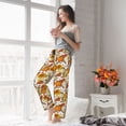 thumbnail image 5 of Fuzoiu Pumpkin Corn Daisy Print Women's Pajama Pants,Lounge Pants with Drawstring and Pockets, Casual Pjs Sleep Bottoms, Women's Sleep Pants-Medium, 5 of 6