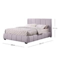 thumbnail image 2 of Ilios Innova | Base de Cama con Cabecera King Size y Sistema Hidráulico para Almacenamiento, Estructura de Madera con Tapizado en Lino color Gris., 2 of 9