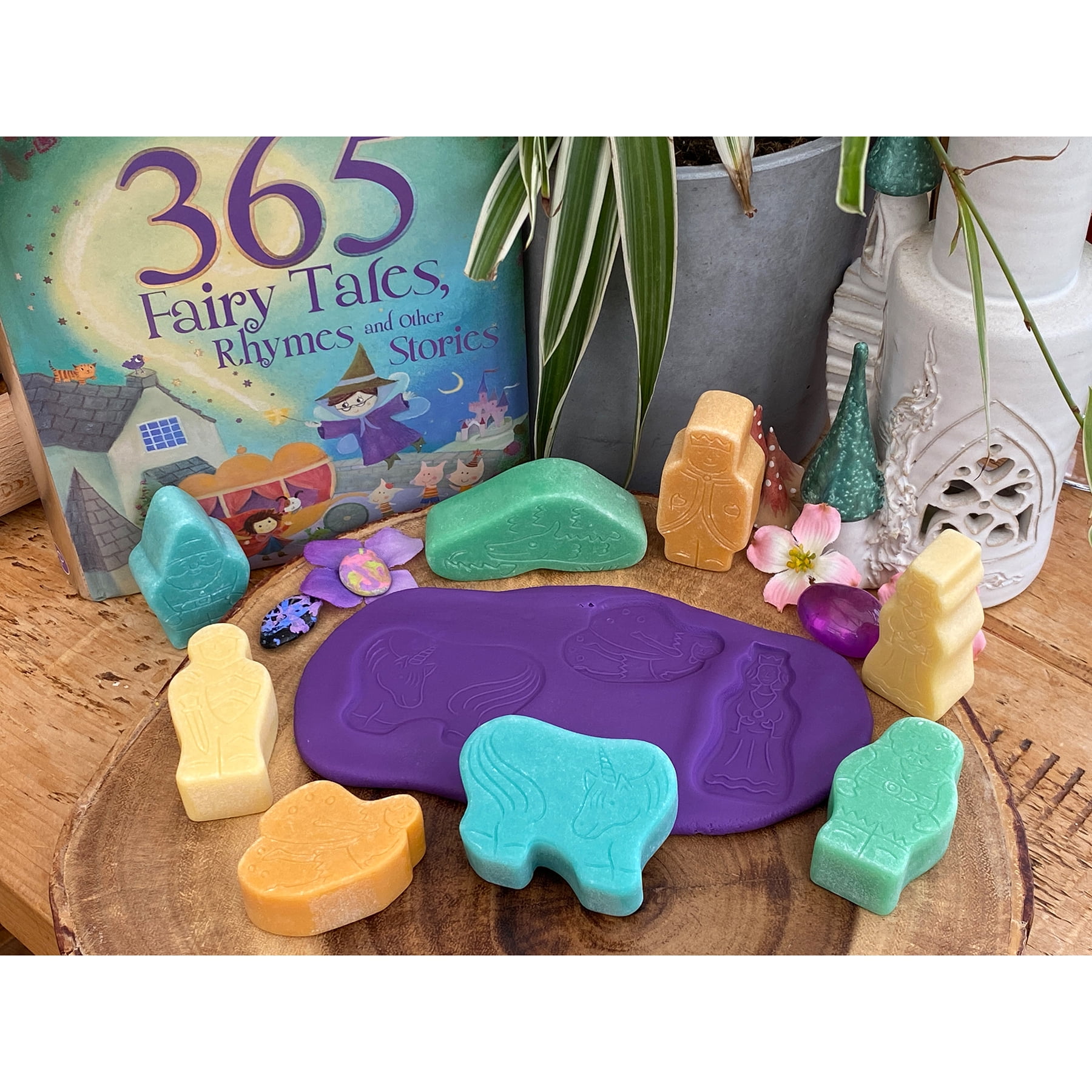 Yellow Door Little Lands  Fantasy Figures, Set of 8 Stone Figures