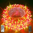 thumbnail image 1 of Cadena de luces LED JXLEDAYY de 403 pies y 1000 pulgadas, superbrillantes, blanco cálido y rojo, 1 of 7