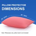 thumbnail image 6 of REGALWOVEN 2 Pack Egyptian Cotton Pillowcases with Zipper Clourse Queen Coral Pink, 6 of 7