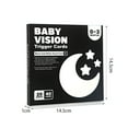 thumbnail image 5 of BESTSKY Baby Black White Cards Infants High Contrast Flash Card 0-3 Months Newborns Visual Stimulation Brain Sensory Development Paper Card Toy, 5 of 7
