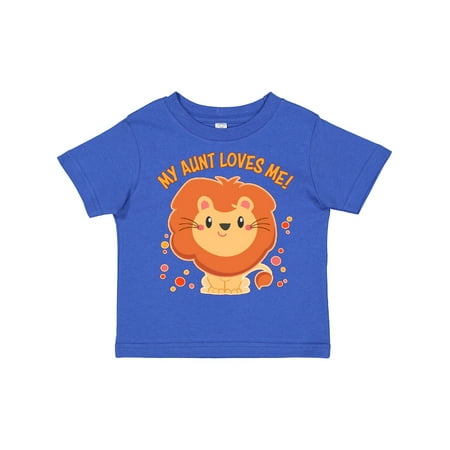 

Inktastic My Aunt Loves Me- Cute Lion Gift Toddler Boy or Toddler Girl T-Shirt