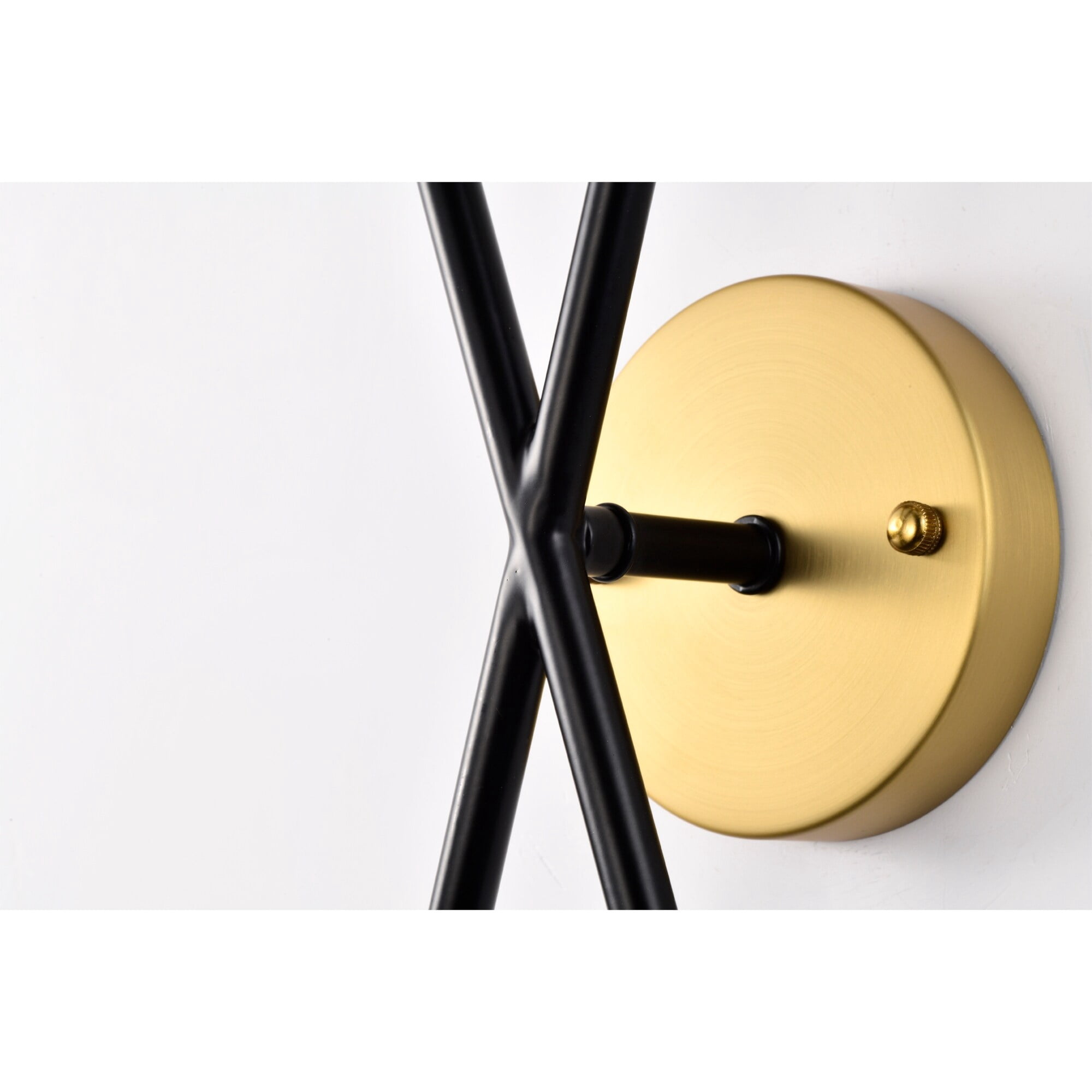 Shahar 14 in. 2-Light Indoor Matte Black Finish Wall Sconce with Light Kit