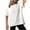 White, variant on kamemir Oversized T Shirts for Women Crewneck Short Sleeve Casual Summer Tops Lightweight Loose High Low Blouse(Black,L)