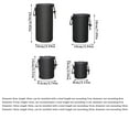 thumbnail image 2 of Universal Lens Case Bag, Black Thicken Neoprene Camera Lens Protective Carrying Case For Photography Gear And Camera Accessories, Four Sizes Option, 2 of 3