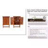 Dollhouse Miniature Scale Bar Cabinet W/accessories w/3-Scale Wallet Ruler