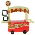 My Cute Fast Food Cart Toy Fast Food Hamburger Outdoor Cart w/ Cart, Chairs, Table, Utensils