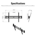 thumbnail image 4 of Tilting TV Wall Mount Low Profile for Most 32-65" Flat Screen LED, LCD, Curved TVs, Tilt TV Mount Bracket VESA 400x600mm- Holds Up to 110lbs, 4 of 8