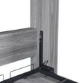 thumbnail image 4 of Euroco Pine Wood Twin Size Murphy Bed, Convertible Wall Bed into A Cabinet, Gray, 4 of 13