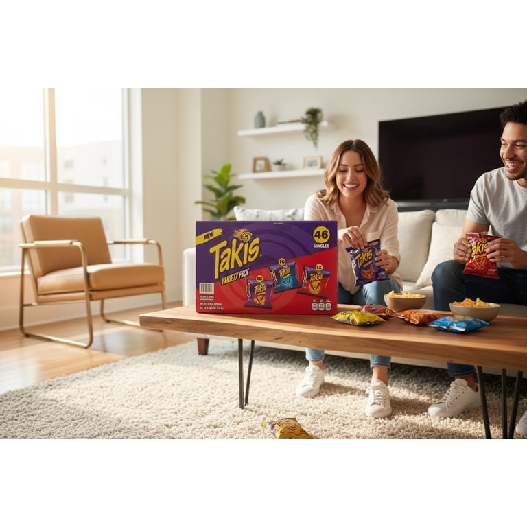 Takis Tortilla Chips Variety Pack 46 - 1 oz Each - Walmart.com