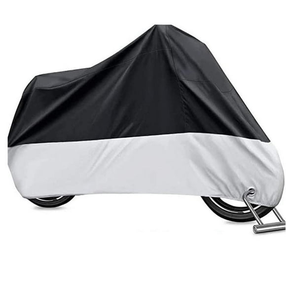 Funda Impermeable para Motocicleta Yesjoy XL Negro Plata Resistente al Agua y UV