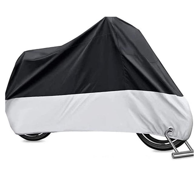 Funda Impermeable para Motocicleta Yesjoy XL Negro Plata Resistente al Agua y UV