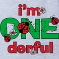 thumbnail image 2 of CafePress - Onederful Ladybug Birthday - Cute Infant Baby Football Bodysuit, 2 of 3