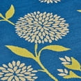 thumbnail image 3 of Noble House Dvorah 130x94" Indoor Fabric Floral Area Rug in Blue and Green, 3 of 3