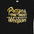 thumbnail image 4 of Inktastic Prayer Power Gold Boys or Girls Baby T-Shirt, 4 of 5