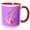Red/White, variant on 3drose, Anchor Chevron Pattern - Purple, 15oz Mug