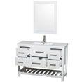 thumbnail image 2 of Wyndham WCS211148SGYWPINTM24 Vanity in Gray with Integrated Sink and Mirror, 2 of 6