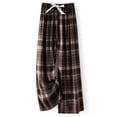 thumbnail image 2 of Pantalones de Piernas Anchas Casuales para Mujeres Impresión de Moda Pantalones de Longitud Completa Elásticos Regulares para Uso Casual, 2 of 5