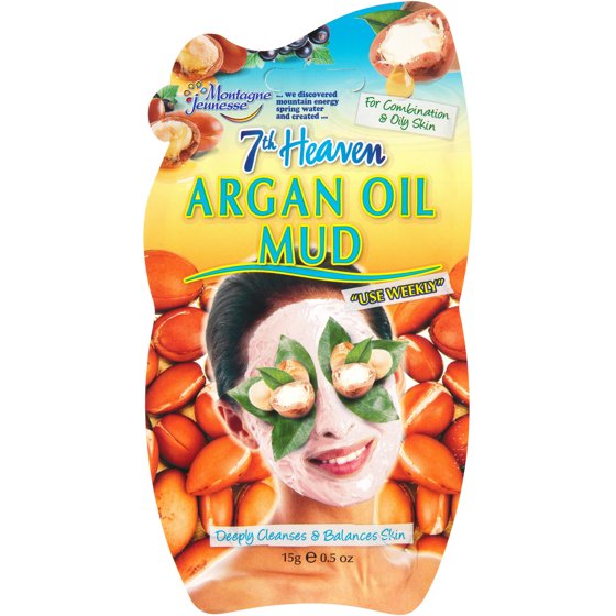 7th Heaven Argan Oil Mud Face Mask 05 Oz