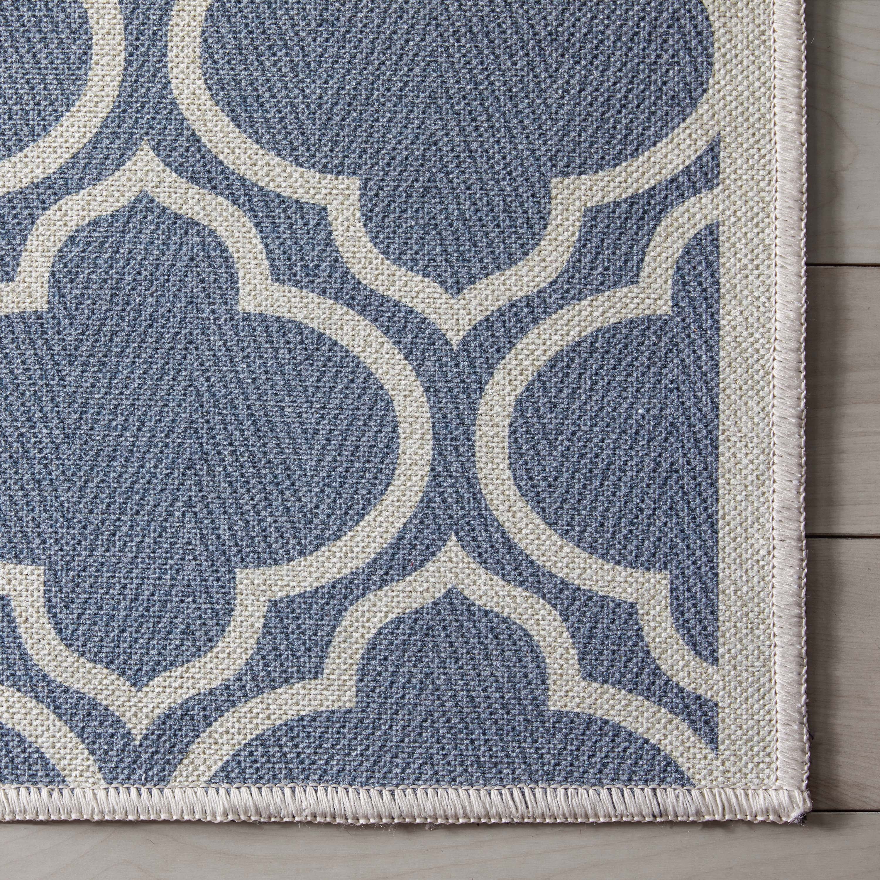 Well Woven Apollo Lattice Modern Moroccan Charcoal Grey 2'3" x 7'3" Runner Machine Washable Rug