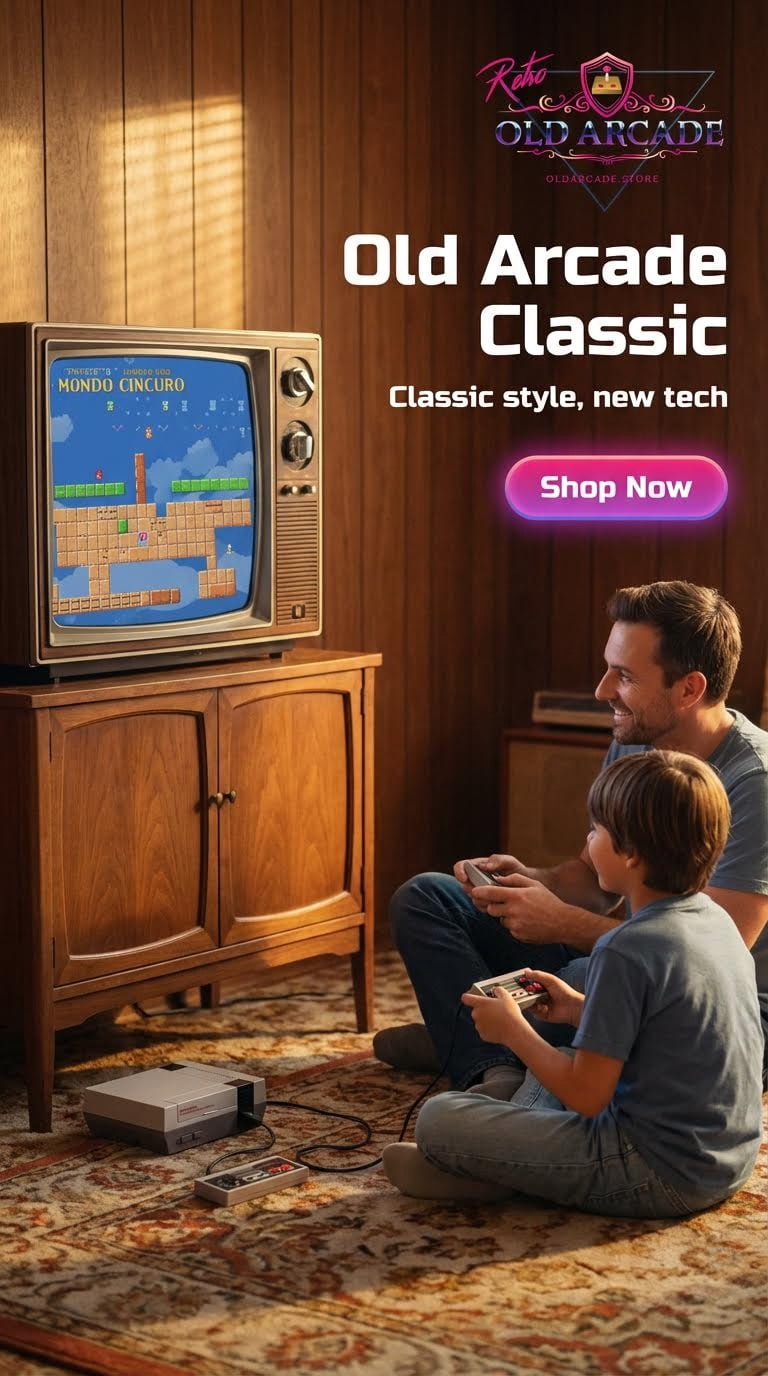 Retro Classic Game system HDMI Connection  two four button controllers