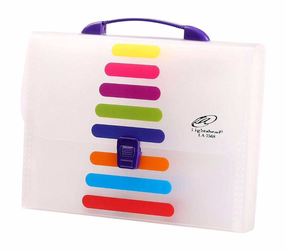 Lightahead? LA7568 Expanding File Folder with handle and insert button