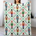 thumbnail image 2 of Christmas Nutcracker Snowflake Fleece Blankets Xmas Vintage Soft Flannel Cozy Blanket for Adults,Washable Lightweight Fuzzy Blanket Gift for Girls Boys 50X60in, 2 of 6