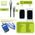thumbnail image 4 of Gear Beast Cell Phone Lanyard with Adjustable Neck Strap Compatible with iPhone Galaxy & Most Smartphones, Silicone Phone Holder with Card Pocket and Adjustable Satin Polyester Lanyard, 4 of 7