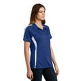 thumbnail image 4 of Sport-Tek ® Ladies PosiCharge ® Micro-Mesh Colorblock Polo. LST685, 4 of 6