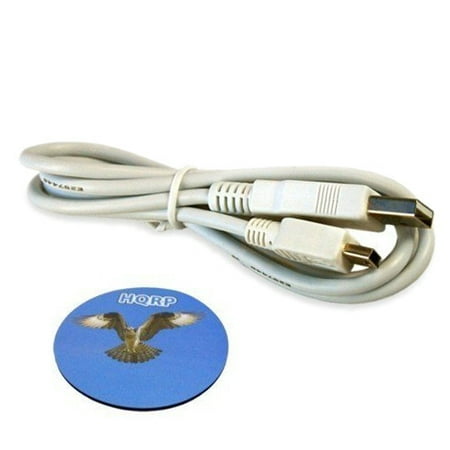 White Mini Usb - HQRP USB to mini USB Cable (White) for Rand McNally RVND 7710 / 7725 LM / 7730 LM GPS plus HQRP Coaster